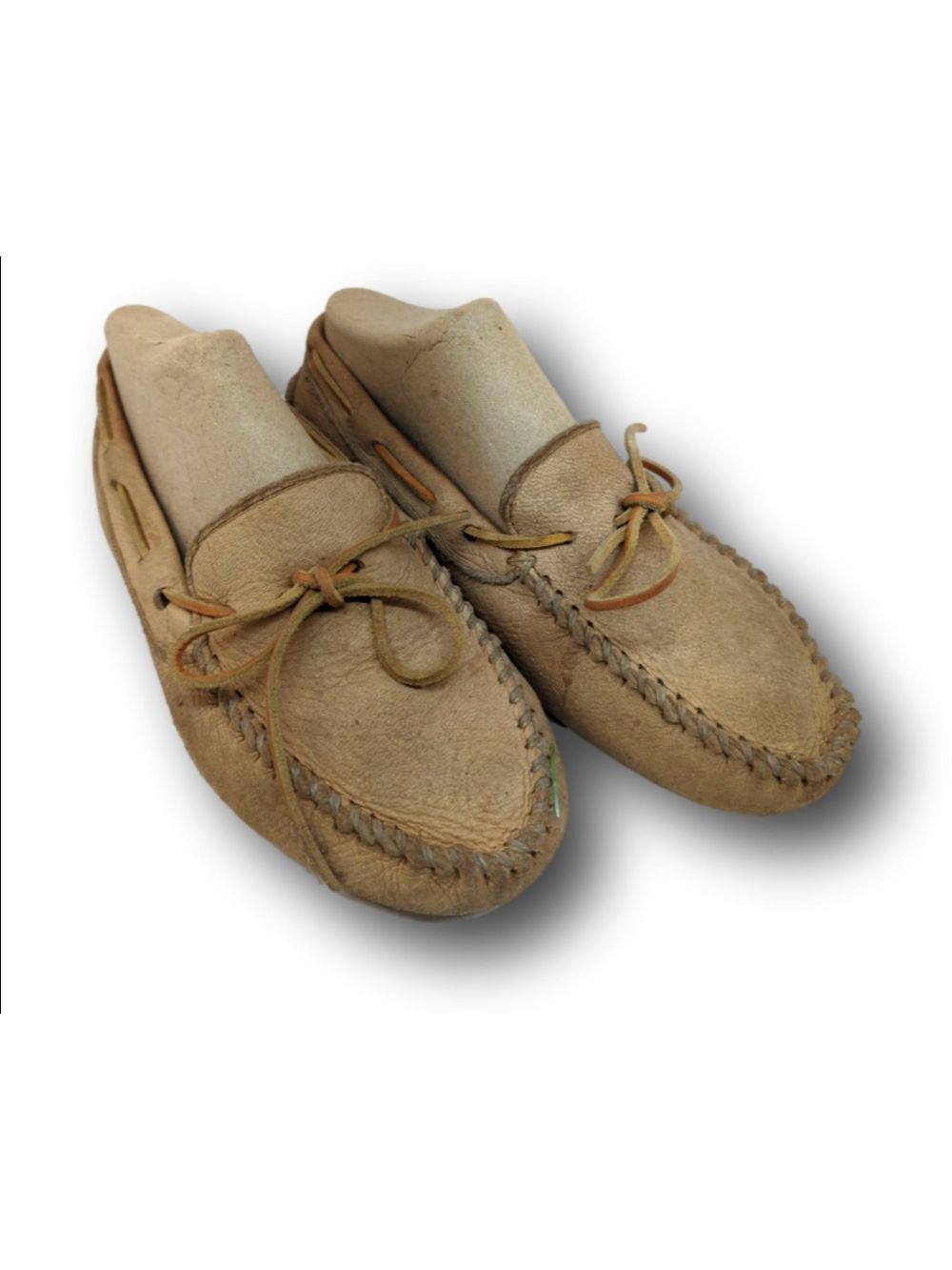 Men's Minnetonka Moccasin Shoes Beige
